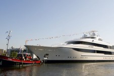 Feadship Super Yacht Lady Britt at her Launch